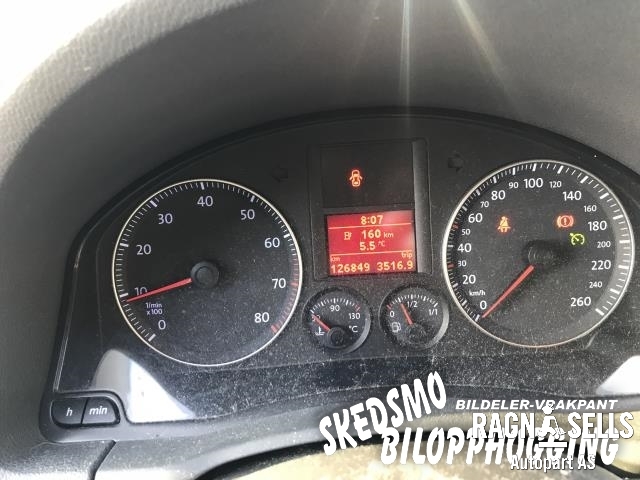 VW Golf V, Combi 2003-2008 , Motorkode: BGU, Girkassekode: FVH