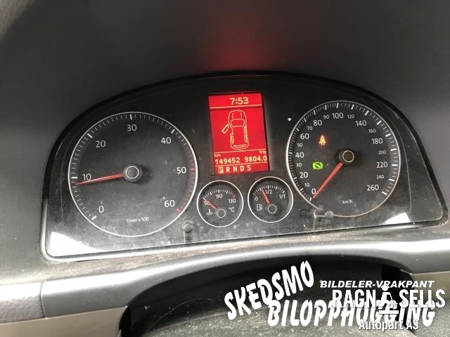 VW Touran 2007-2010 (Type I, Fase 2) , Motorkode: BLS, Girkassekode: KMZ
