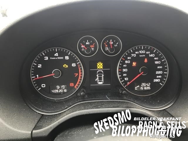 Audi A3 2009-2012 (Type II, Fase 2) , Motorkode: CAXC, Girkassekode: LWZ