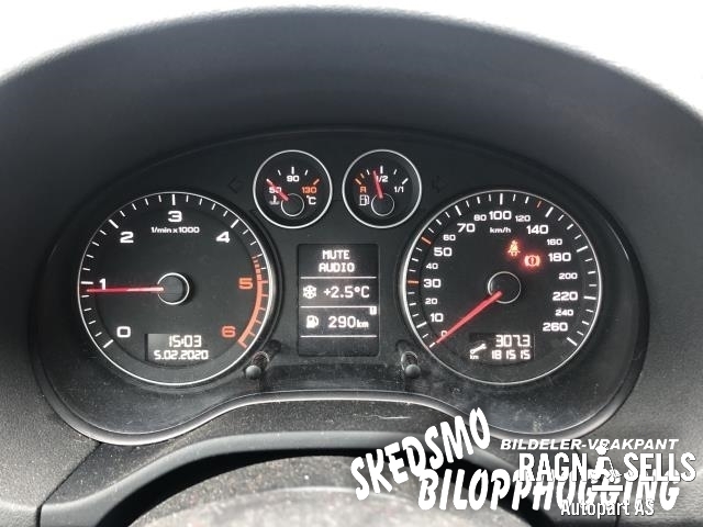 Audi A3 2009-2012 (Type II, Fase 2) , Motorkode: BLS, Girkassekode: KBL