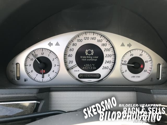 Mercedes E-Klasse 2002-2006 (Fase 1) (W211) (W211), Motorkode: 64696130035087, Girkassekode: 72269903973040