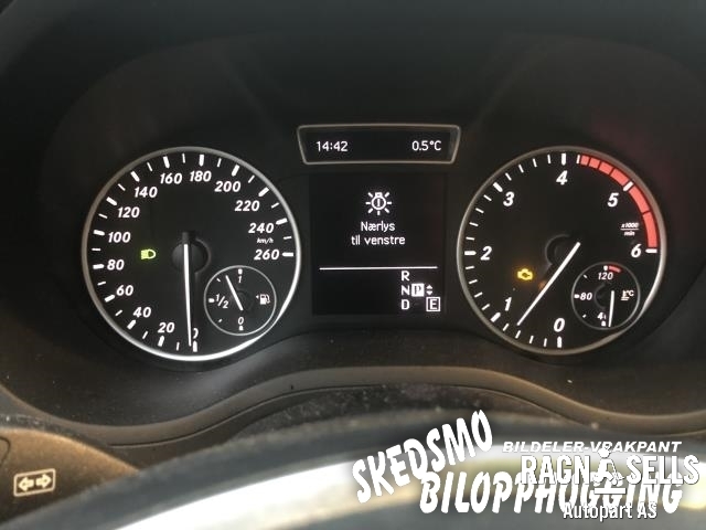 Mercedes B-Klasse 2011-2018 (W246) (W246), Motorkode: 651901, Girkassekode: 72400300019466
