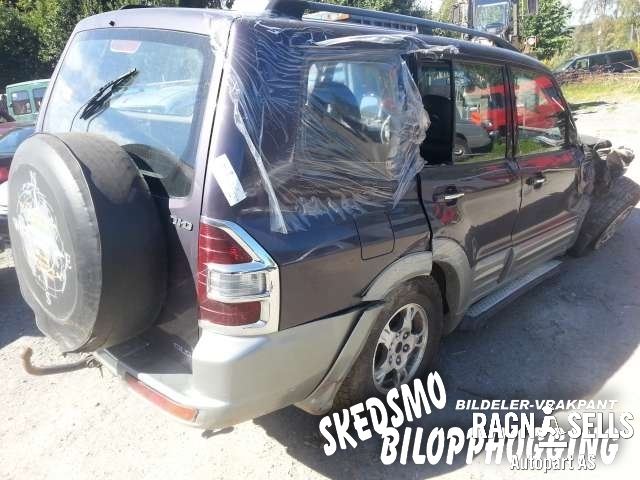Mitsubishi Pajero 2000-2006 (Type III) , Motorkode: , Girkassekode: 