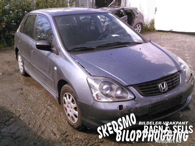 Honda Civic 2001-2005 (Type VII) (ENGELSK) (ENGELSK), Motorkode: D14Z6, Girkassekode: 