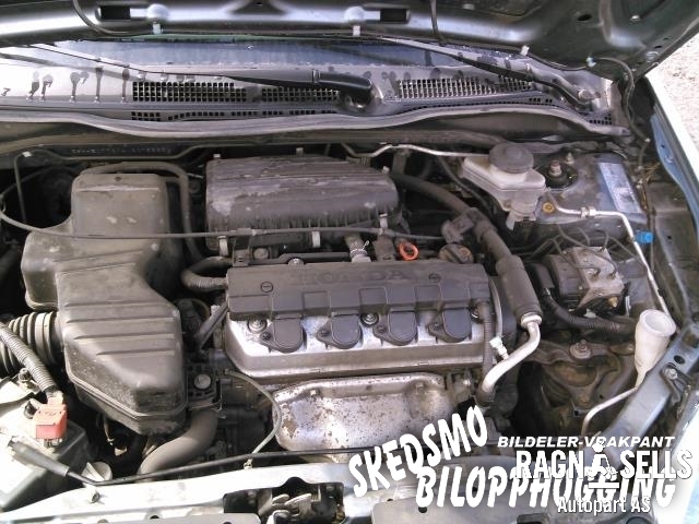 Honda Civic 2001-2005 (Type VII) (ENGELSK) (ENGELSK), Motorkode: D14Z6, Girkassekode: 