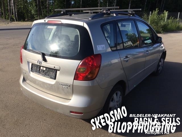 Toyota Verso 2002-2004 (COROLLA) (COROLLA), Motorkode: 3ZZ-FE, Girkassekode:
