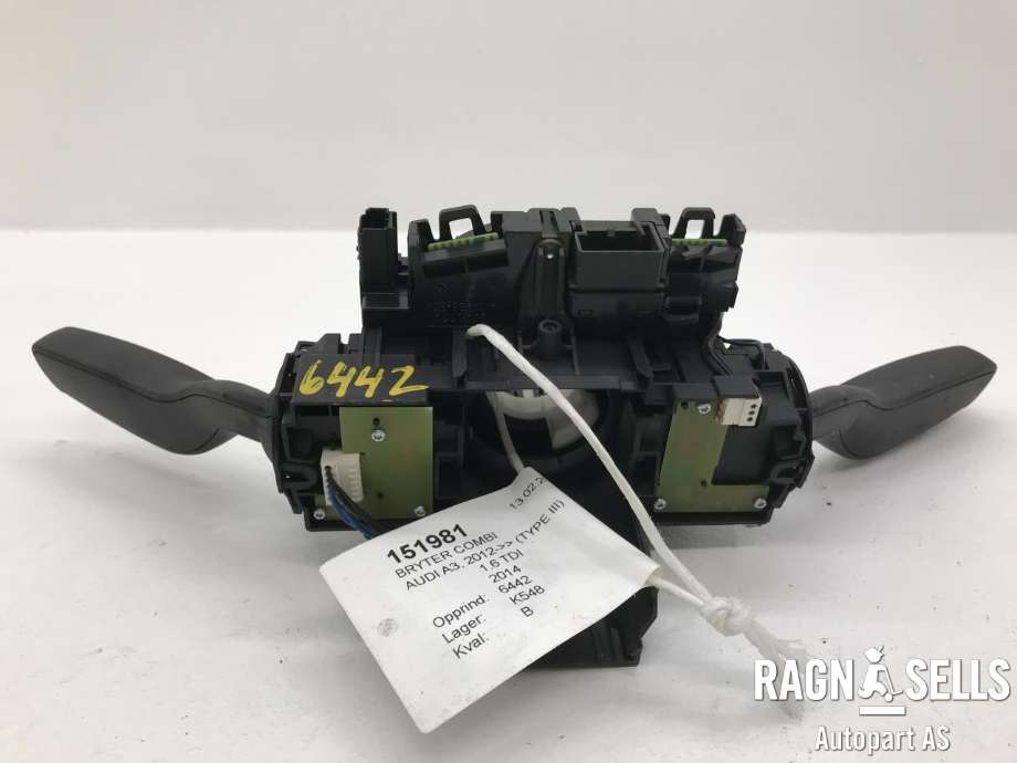 Bryter combi til Audi A3 2012-2016 (Type III, Fase 1)  (8V0 953 502|)