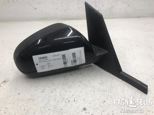 Speil høyre til Mitsubishi Colt 2004-2008 (Type VII, Fase 1)  (SVART METALIC|)
