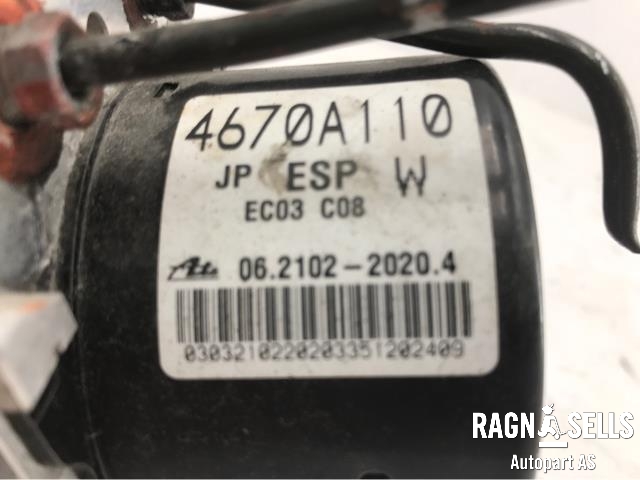 ABS sentral til Mitsubishi Outlander 2010-2012 (Type II, Fase 2) (ATE|4670A110|06210959803|4670A111)