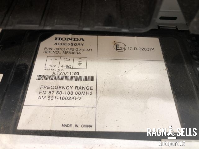 Bilstereo til Honda Jazz 2009-2015 (Type II) (39101TF0G212M1|JLT27011193|)