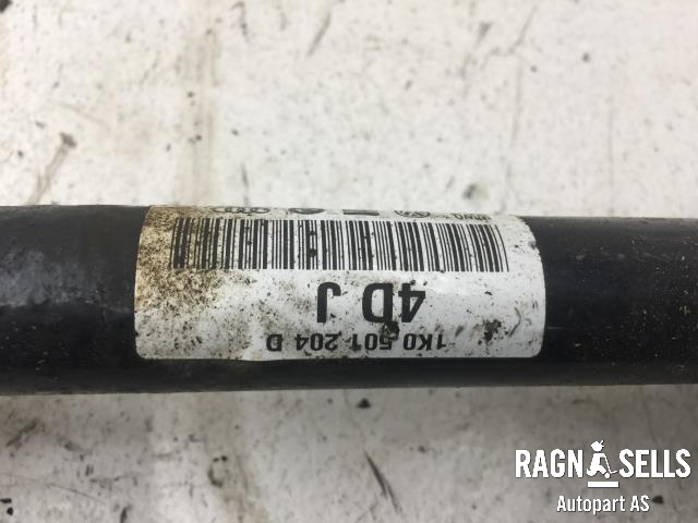 Drivaksel høyre bak, diesel/automat til Audi Q3 2011-2014 (Type I, Fase 1) (1K0501204D|)