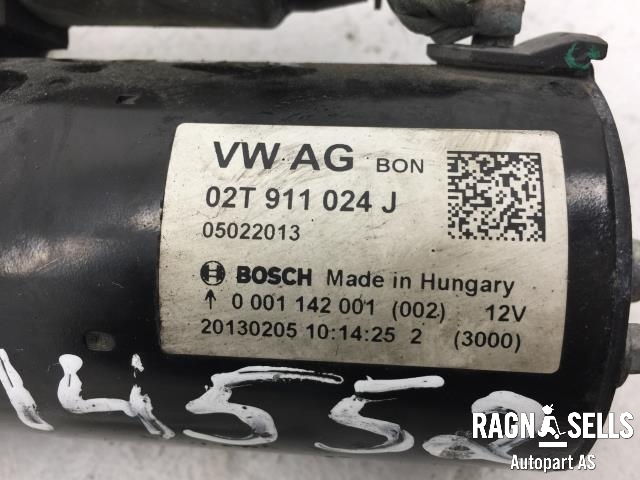 Starter til Škoda Fabia 2010-2014 (Type II, Fase 2) (BOSCH|02T911024J|02T911024JX|0001142001|)