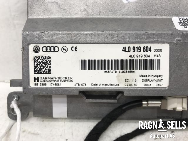 Bilstereo navigasjon skjerm til Audi A6 2008-2011 (Type III, Fase 2) (C6) (C6) (4L0919604|)