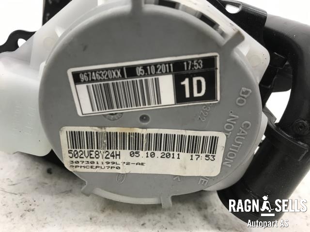 Sikkerhetsbelte foran høyre til Peugeot Partner 2008-2015 (Type II, Fase 1)  (96746320XX|520VE8Y24H|)