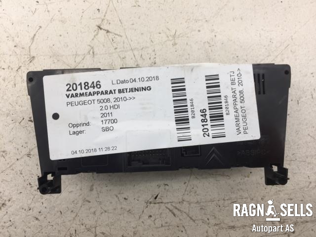 Varmeapparat betjening til Peugeot 5008 2010-2017 (Type I)  (96738323XT|)