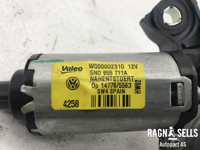 Viskermotor bakrute til VW Tiguan 2007-2011 (Type I, Fase 1)  (VALEO|5N0955711A|)