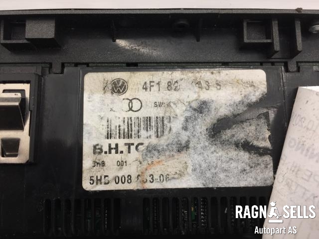 Varmeapparat betjening til Audi A6 2008-2011 (Type III, Fase 2) (C6) (C6) (4F1 820 043 AL|)