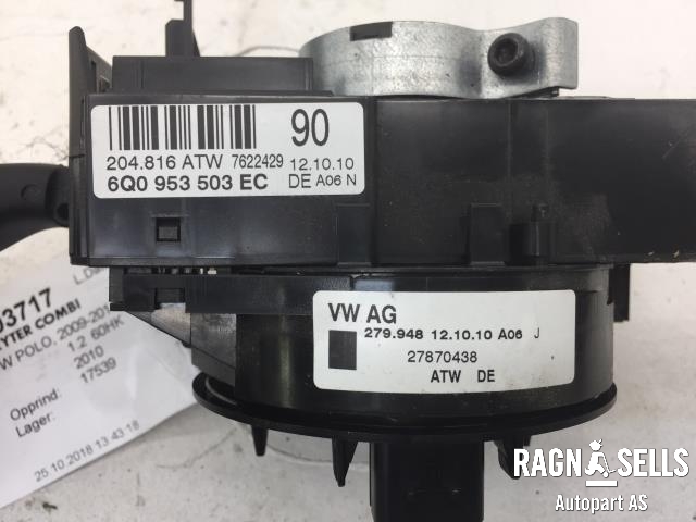 Bryter combi til VW Polo 2009-2014 (Type V, Fase 1) (6Q0953503EC|27870438|7622429)