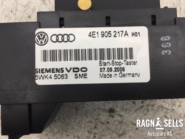 Bryter start/stopp til Audi S8 2006-2010  (4E1905217A|5WK45063SME|)