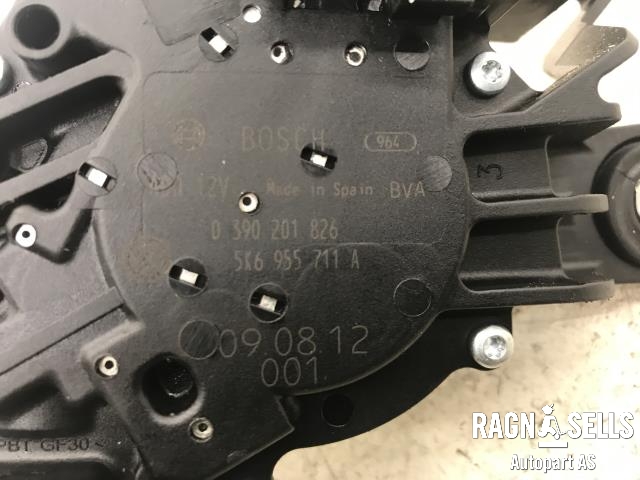 Viskermotor bakrute til VW Polo 2009-2014 (Type V, Fase 1)  (0390201826|5K6955711A|)