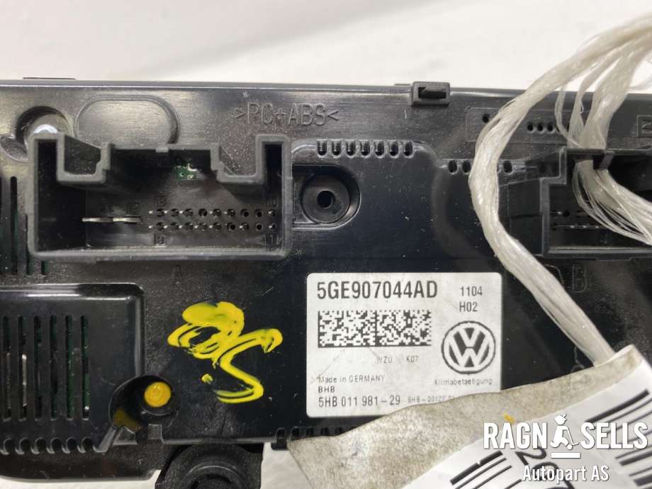 Varmeapparat betjening til VW e-Golf 2014-2017 (Fase 1) (5GE907044AD|5HB01198129|)