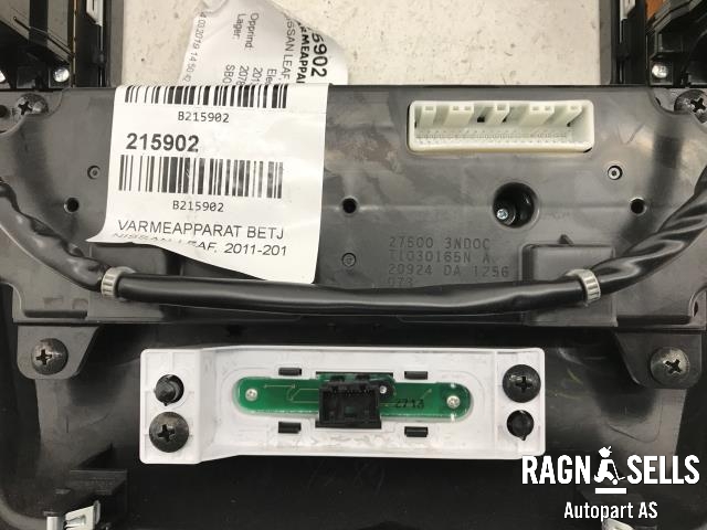 Varmeapparat betjening til Nissan Leaf 2011-2017 (Type I)  (275003ND0C|)