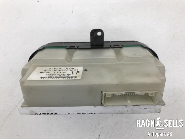 Varmeapparat betjening til Nissan Qashqai 2007-2010 (Type I, Fase 1)  (27500JD40C|)