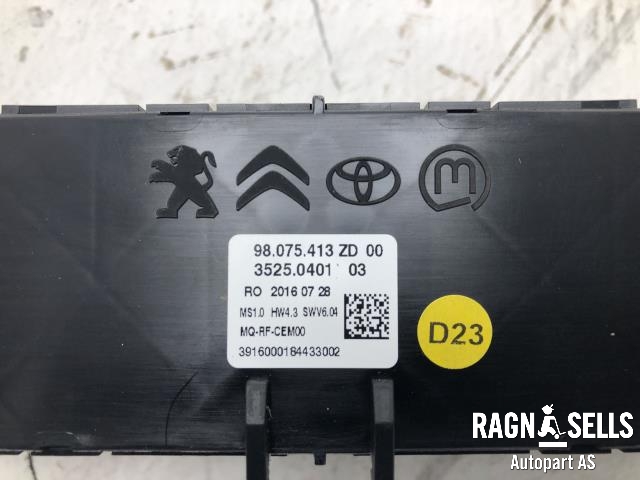 Varmeapparat betjening til Toyota Proace 2016-->> (Type II)  (3525.0401|)