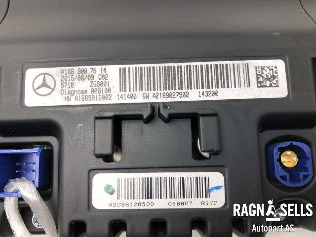 Multimedia display (MCU - Media Controller Unit) til Mercedes B-Klasse 2011-2018 (W246) (W246) (A1669007814|)