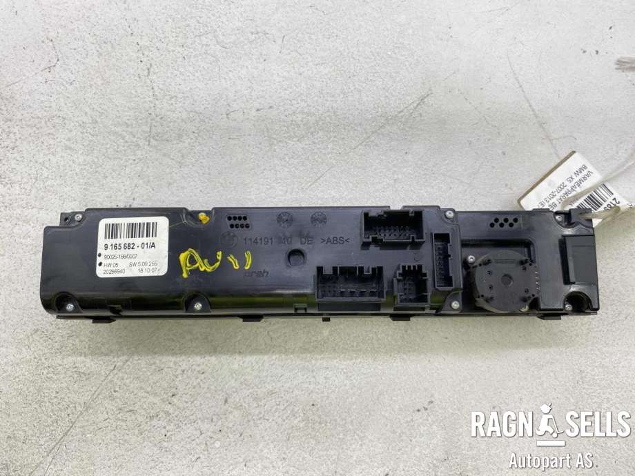Varmeapparat betjening til BMW X5 2007-2013 (E70) (E70) (VALEO|9165682-01/A|61316972780-03|)