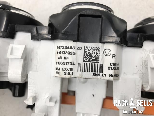 Varmeapparat betjening til Peugeot 2008 2013-2019 (Type I)  (96722483ZD|T1013332G|)