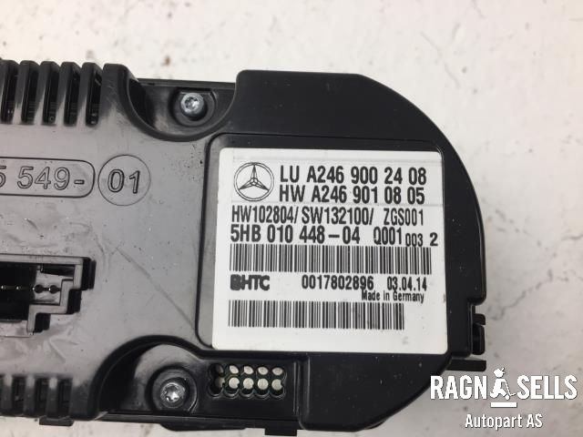 Varmeapparat betjening til Mercedes GLA 2014-2020 (X156) (X156) (A2469002408|)