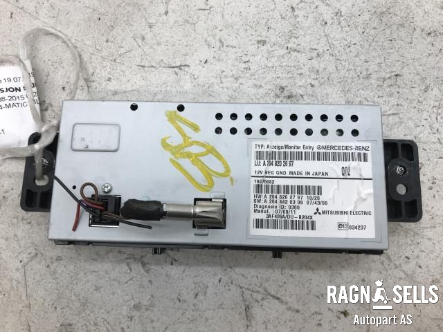 Bilstereo navigasjon skjerm til Mercedes GLK 2008-2015 (X204) (X204) (A2048202697|)