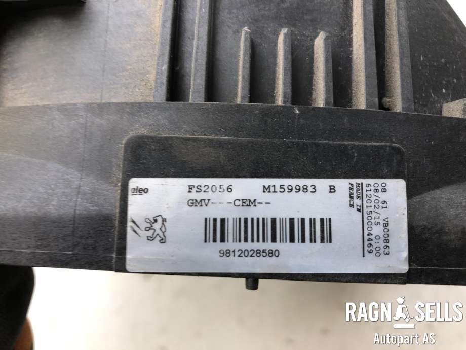 Kjølevifte elektrisk til Peugeot 208 2012-2019 (Type I)  (9812028580|M1159983|FS2056|)