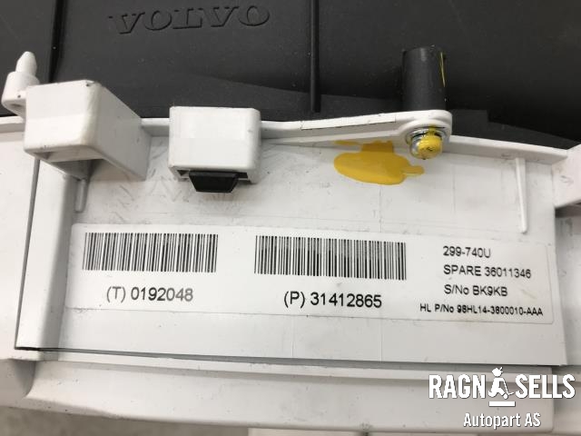 Instrumentpanel til Volvo V60/V60 CC 2013-2018 (Type I, Fase 2)  (31412865|)