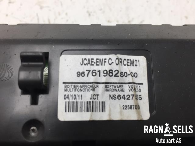 Instrument kjørecomputer til Citroën C4 2011-2017 (Type II)  (9676198280-00|)