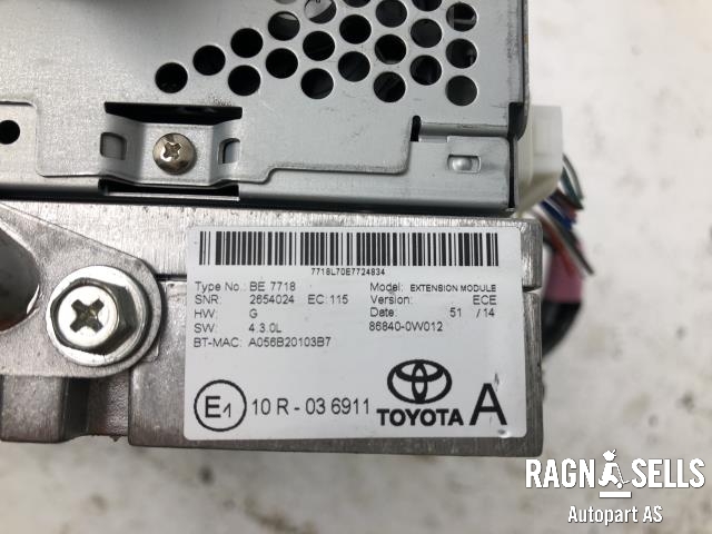 Bilstereo navigasjon til Toyota Yaris 2014-2020 (Type III, Fase 2)  (861400D230|)