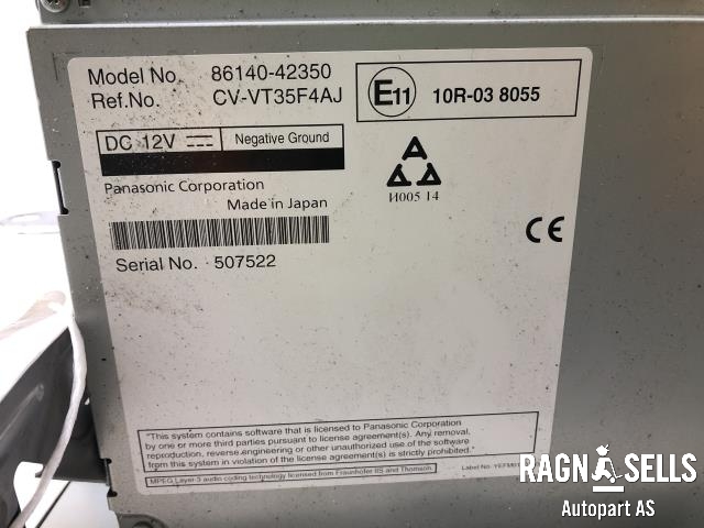 Bilstereo navigasjon til Toyota RAV4 2016-2019 (Type IV, Fase 2)  (8614042350|CVVT35F4AJ|)