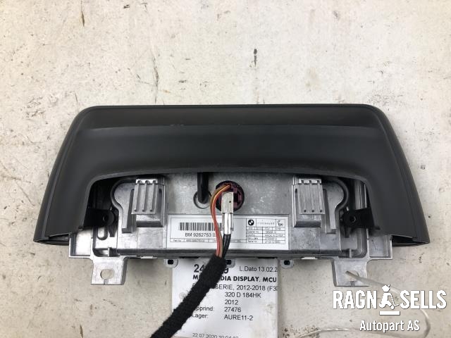 Multimedia display (MCU - Media Controller Unit) til BMW 3-Serie 2012-2018 (F30/F31/F34) (F30/F31/F34) (9262753021|2703125650|)