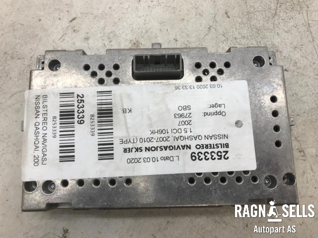 Bilstereo navigasjon skjerm til Nissan Qashqai 2007-2010 (Type I, Fase 1)  (2809EP000|NS00562347D|)