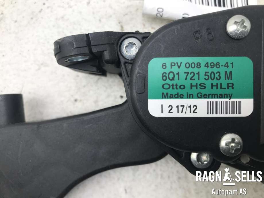 Pedal gass til Audi A1 2010-2014 (Type I, Fase 1) (AUDI|6Q1721503M|)
