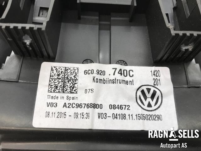 Instrumentpanel til VW Polo 2014-2017 (Type V, Fase 2)  (6C0920740C|)