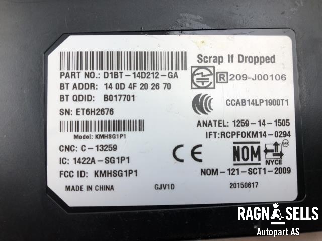 Styreenhet bluetooth til Ford Transit Connect 2013-2018 Type II, Fase 1 (D1BT14D212GA|)