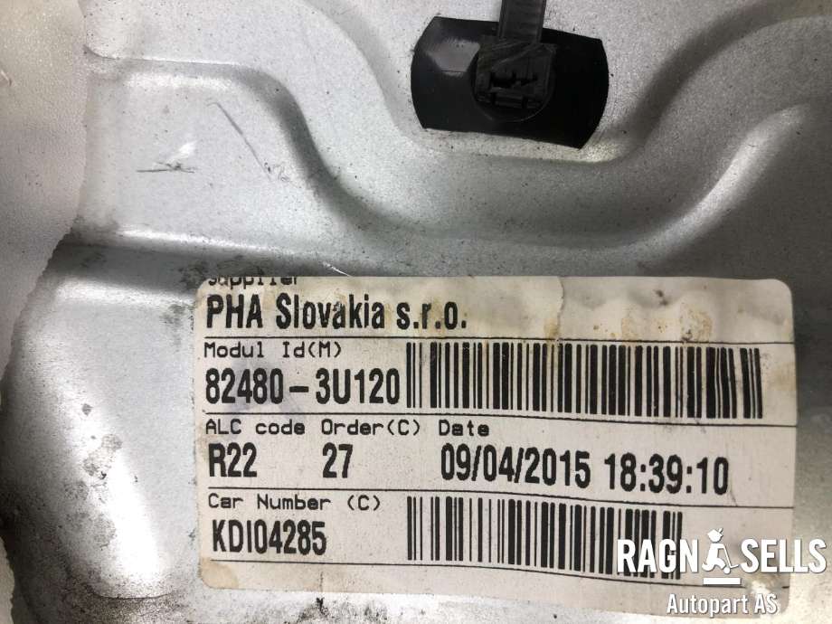 Ruteheis høyre foran til Kia Sportage 2010-2016 (Type III)  (INTEVA|402390|010415|0312311T12)