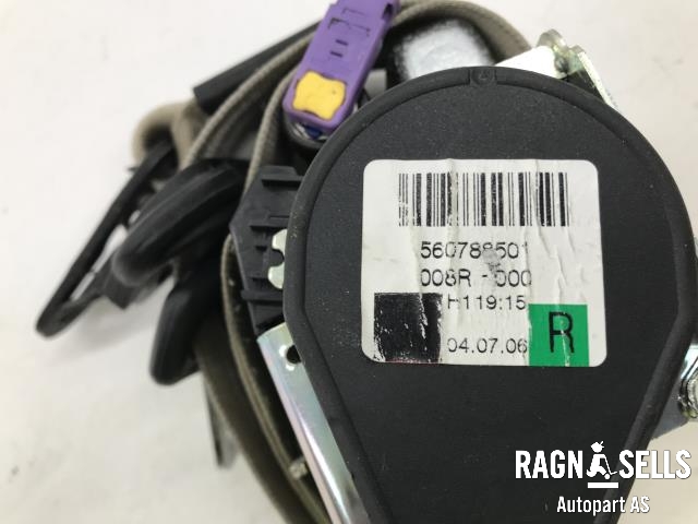 Sikkerhetsbelte foran høyre til Audi A6 2005-2008 (Type III, Fase 1) (C6) (C6) (4F0 857 706|)