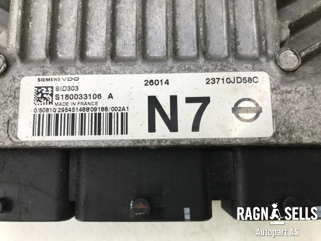 Styreenhet motor til Nissan Qashqai 2007-2010 (Type I, Fase 1)  (SIEMENS|23710JD58C|S180033106A|)