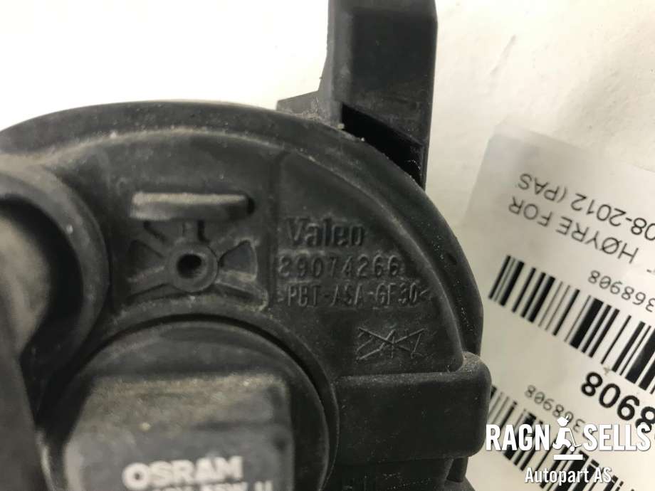 Tåkelykt høyre foran til VW CC 2008-2012 (PASSAT CC) (PASSAT CC) (8T0 941 700|8T0 941 700 E|)