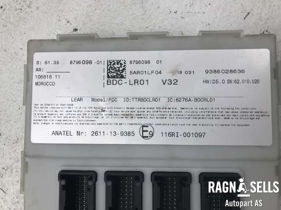 Styreenhet comfort (BCM) til BMW i3 2013-2022 (61 35 5 B5D 695|)