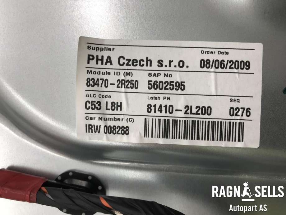Ruteheis venstre bak til Hyundai i30 2007-2012 (Type I) (BOSCH|0130822544|)
