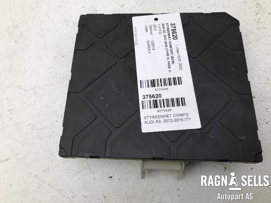 Styreenhet comfort (BCM) til Audi A3 2012-2016 (Type III, Fase 1)  (VW|5Q0937084G|)